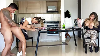 He fucked his sister-in-law on every side front of his wife&excl; WHAT&excl;&quest; She masturbates and enjoys watching